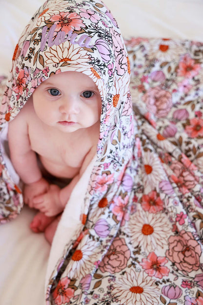 Baby Embroidered Bamboo Hooded Towels