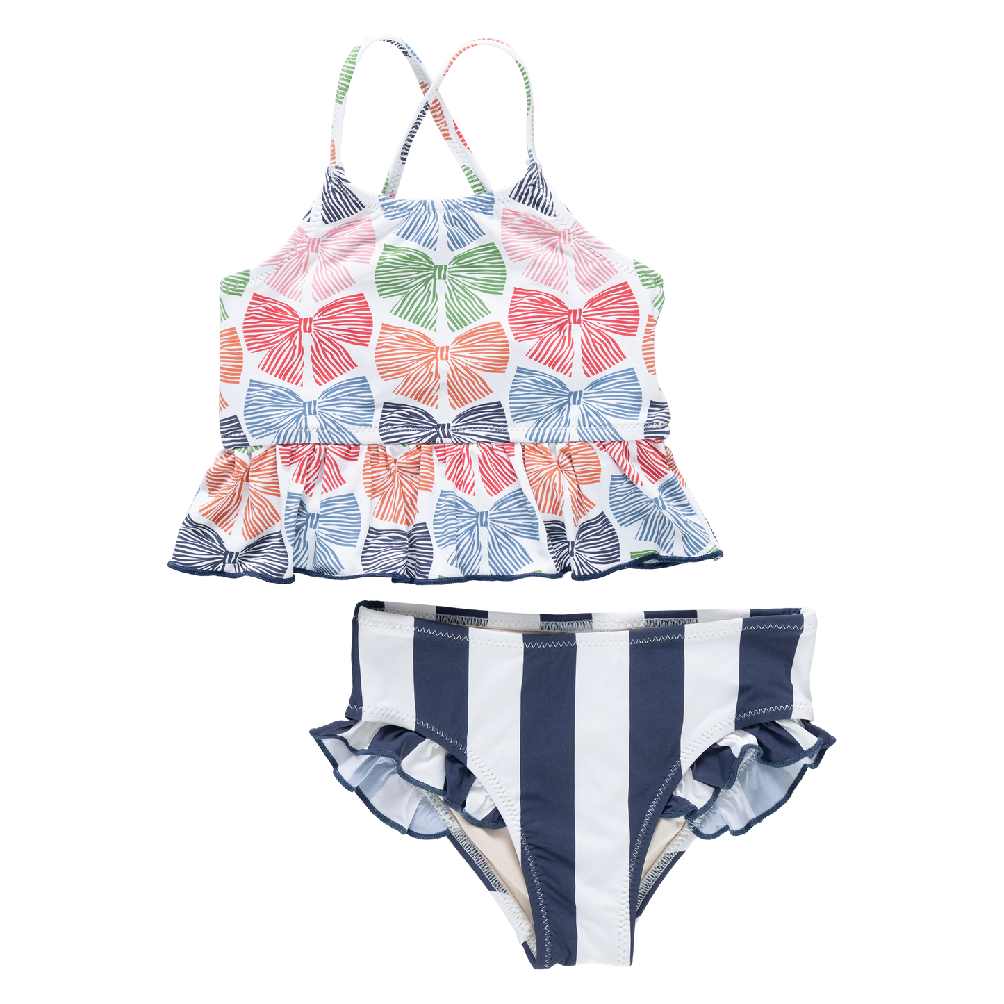 Girls Joy Tankini - Multi Bows