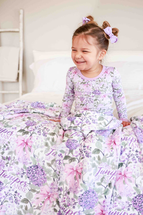 Personalized Kids Blanket | Lavender Lullaby