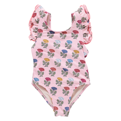 Girls Liv Suit - Multi Flower Drop