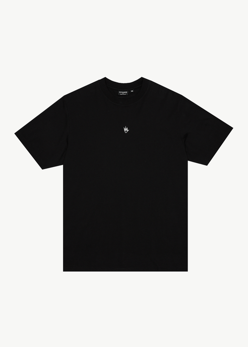 AFENDS Mens Flame - Retro Tee - Dark Olive / Black