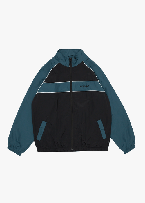 AFENDS Mens Spicy - Sports Spray Jacket - Black