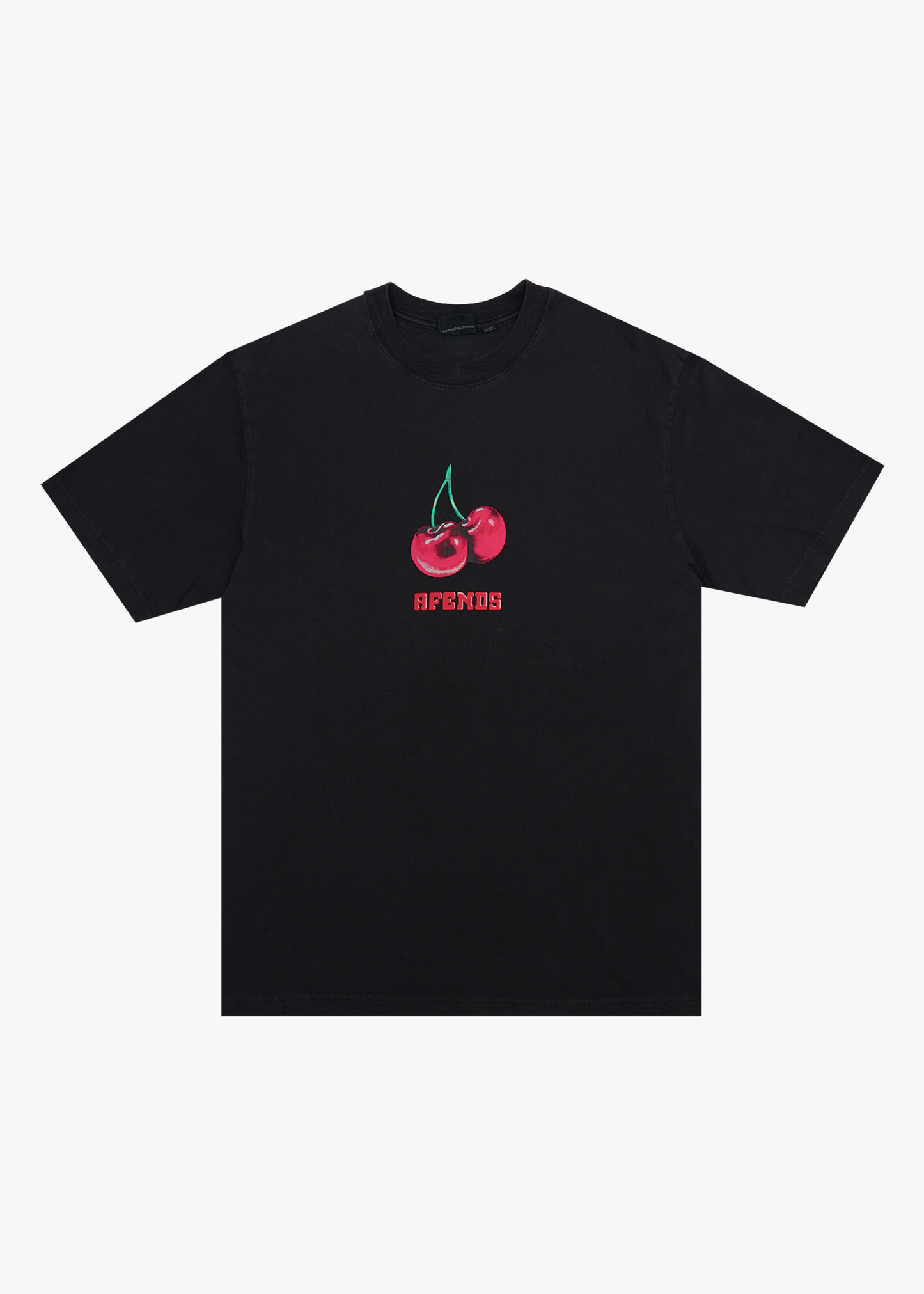 AFENDS Mens Abiza - Retro Tee - Stone Black