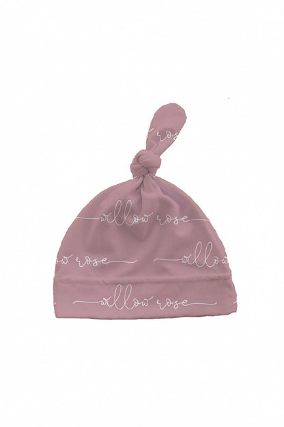 Mauve Personalized Knotted Hat