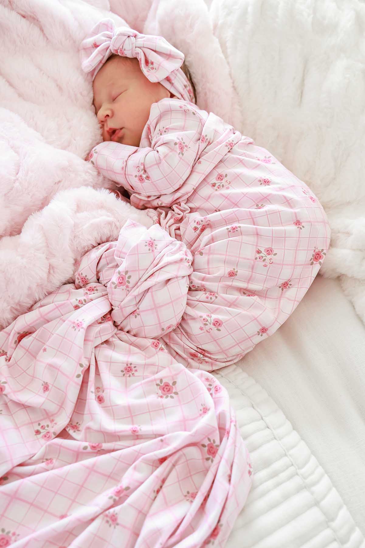 Oversized Swaddle Blanket | Primrose Plaid