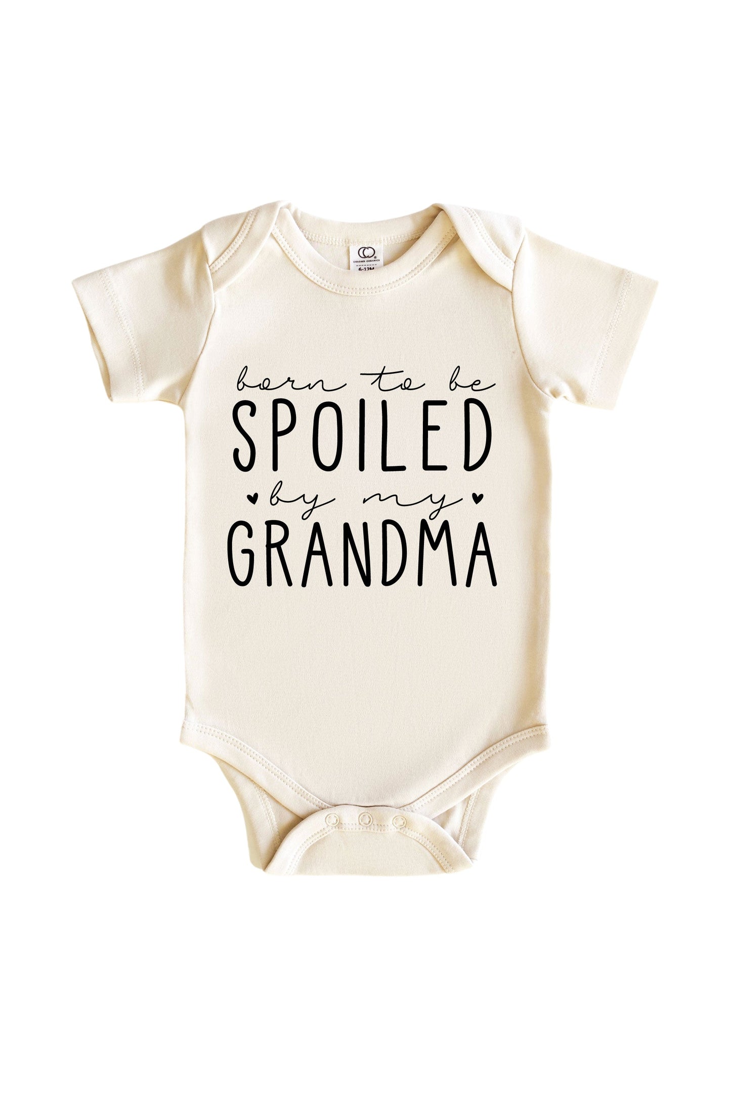 Personalized Born To Be Spoiled Graphic Bodysuit | Natural