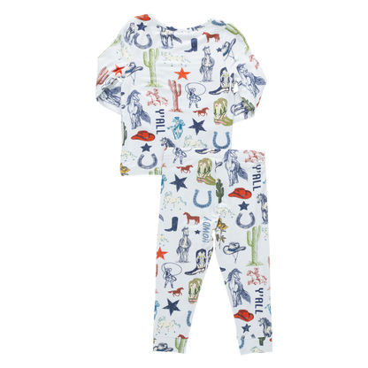 Kids Bamboo PJ Set - Western Dreams