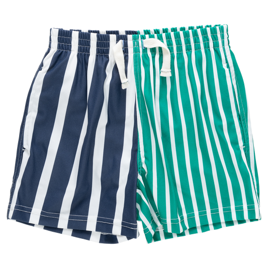 Boys Swim Trunk - Multi Stripe