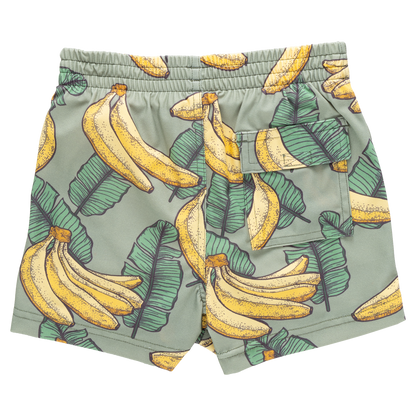 Baby Boys Swim Trunk - Green Banana Leaves
