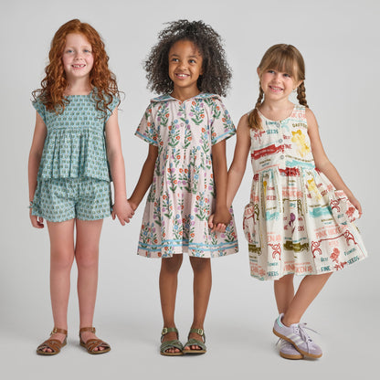Girls Laura Dress - Flower Seeds
