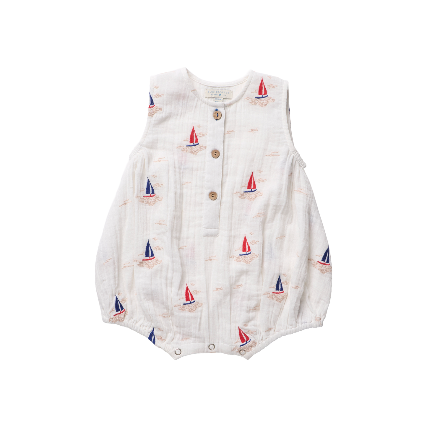 Baby Riley Jumper - Sailboat Embroidery