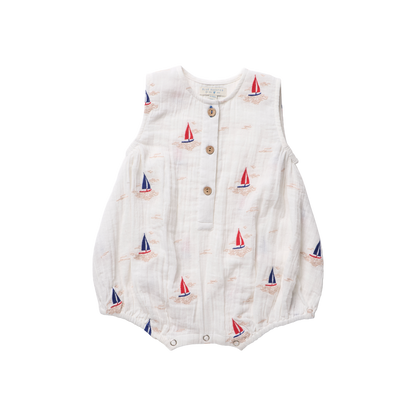 Baby Riley Jumper - Sailboat Embroidery