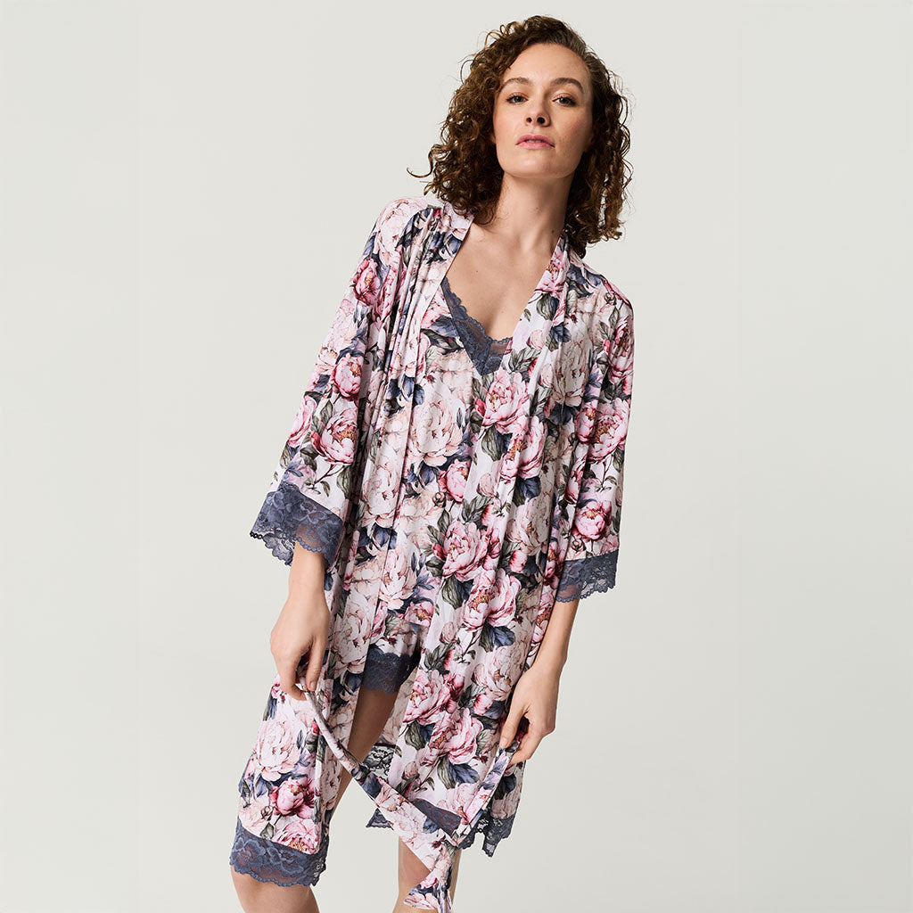 Aster Women's Lace Robe