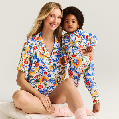Fiore Italiani Women's Luxe Pajama Short Set