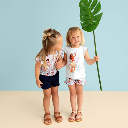 Disney Moana Wayfinder Ruffled Graphic Tee