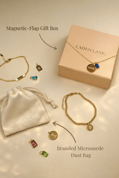 Engraved Tag Charm Necklace