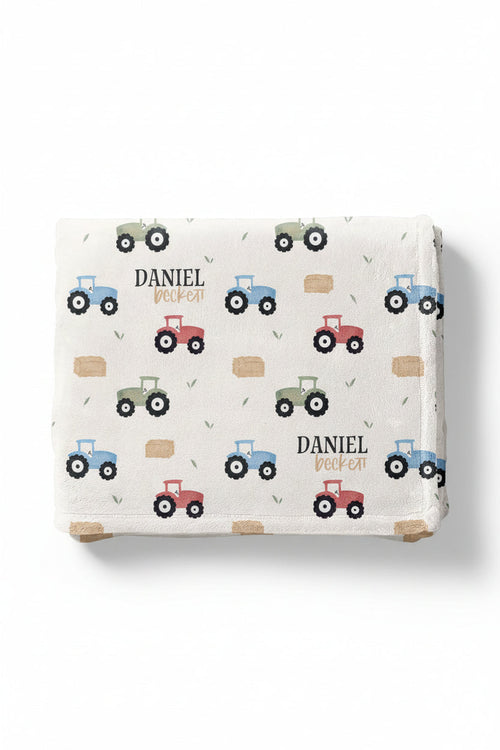 Little Farmer Personalized Kids Blanket