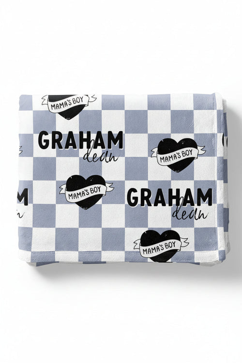 Mama's Boy Personalized Kids Blanket