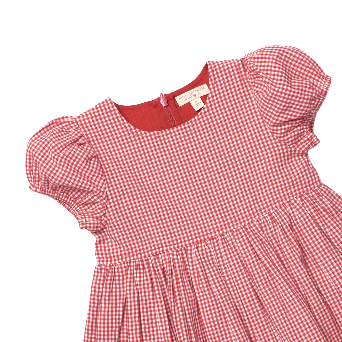 Girls Breyton Dress - Red Gingham