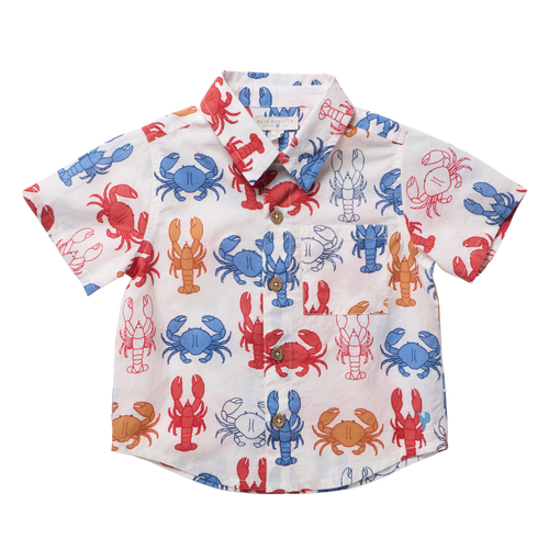 Boys Jack Shirt - Lobsters and Crabs