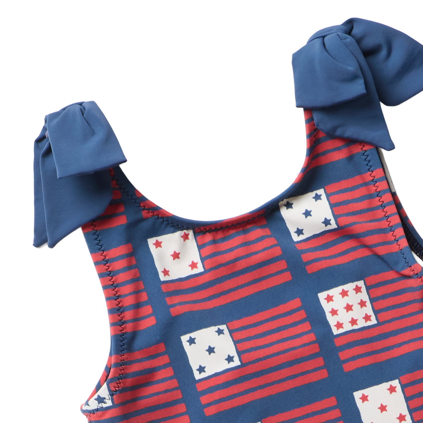 Girls Shelly Suit - Navy Flags