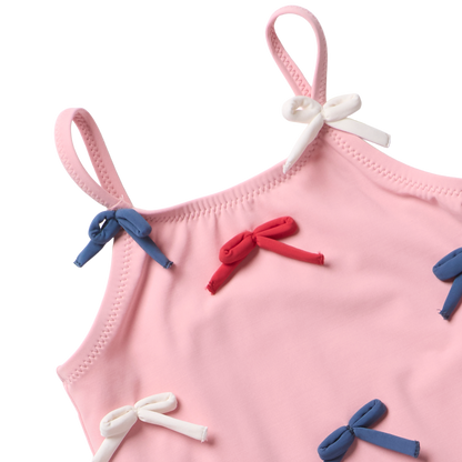 Girls Lottie Suit - Pink Bows
