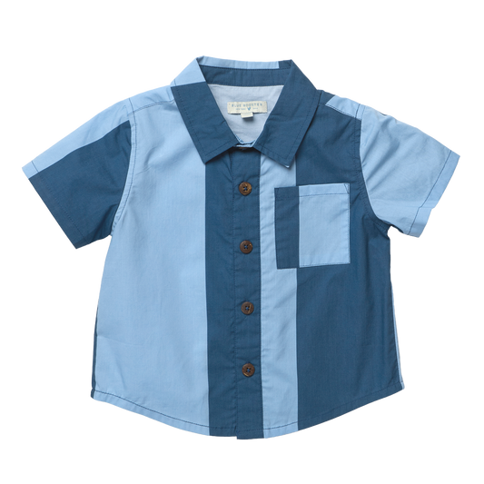 Boys Jack Shirt - Wide Cabana Stripe