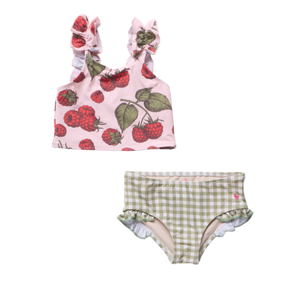 Girls Via Tankini - Pink Raspberries