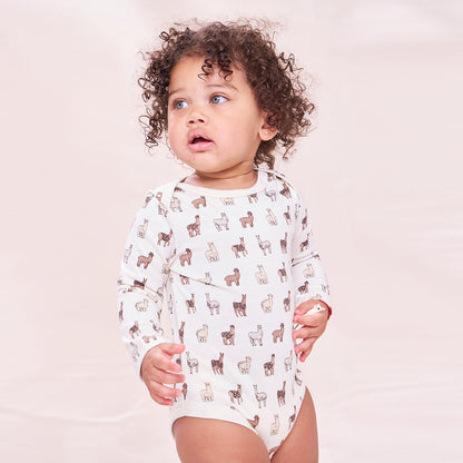 Baby Wonder Bodysuit - Llamas and Alpacas