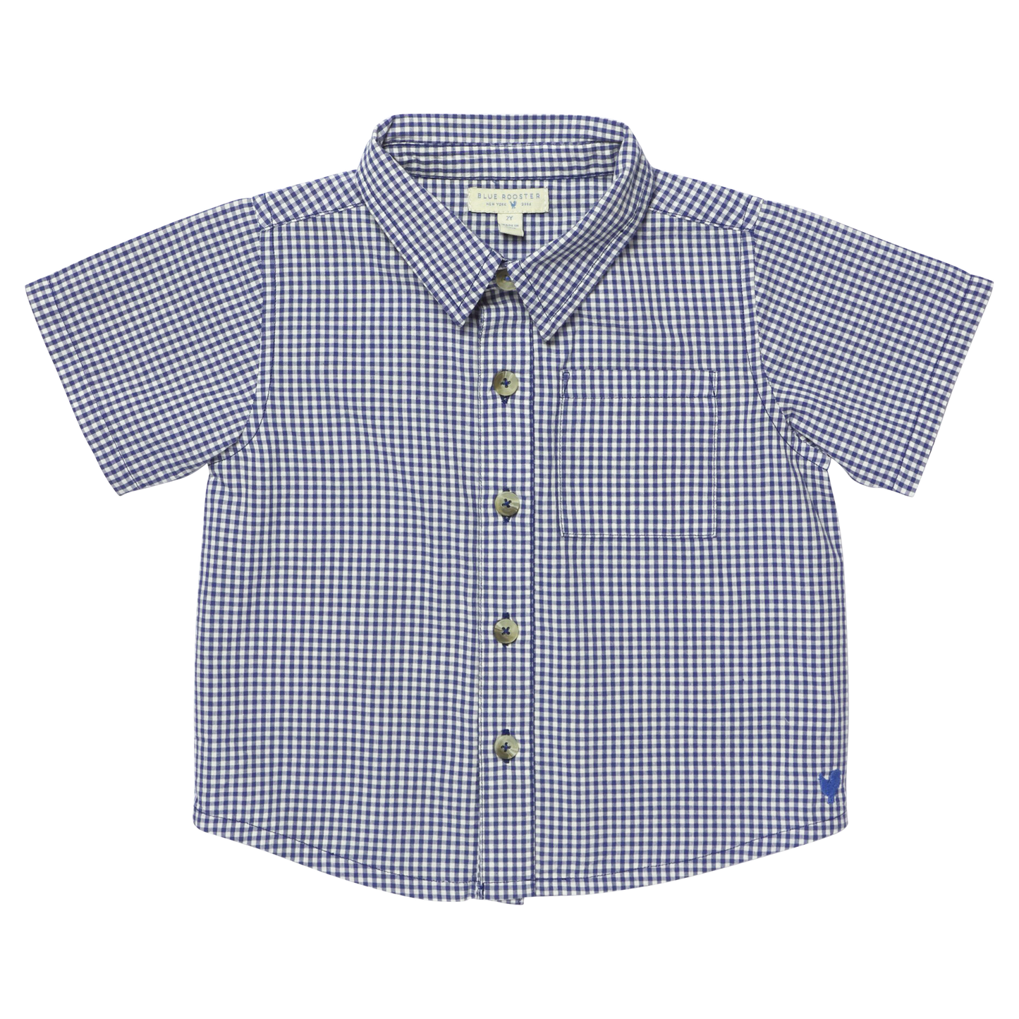 Boys Jack Shirt - Navy Gingham