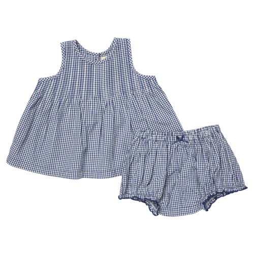 Baby Girls Jaipur 2-Piece Set - Navy Gingham