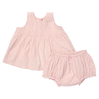 Baby Girls Jaipur 2-Piece Set - Pink Gingham