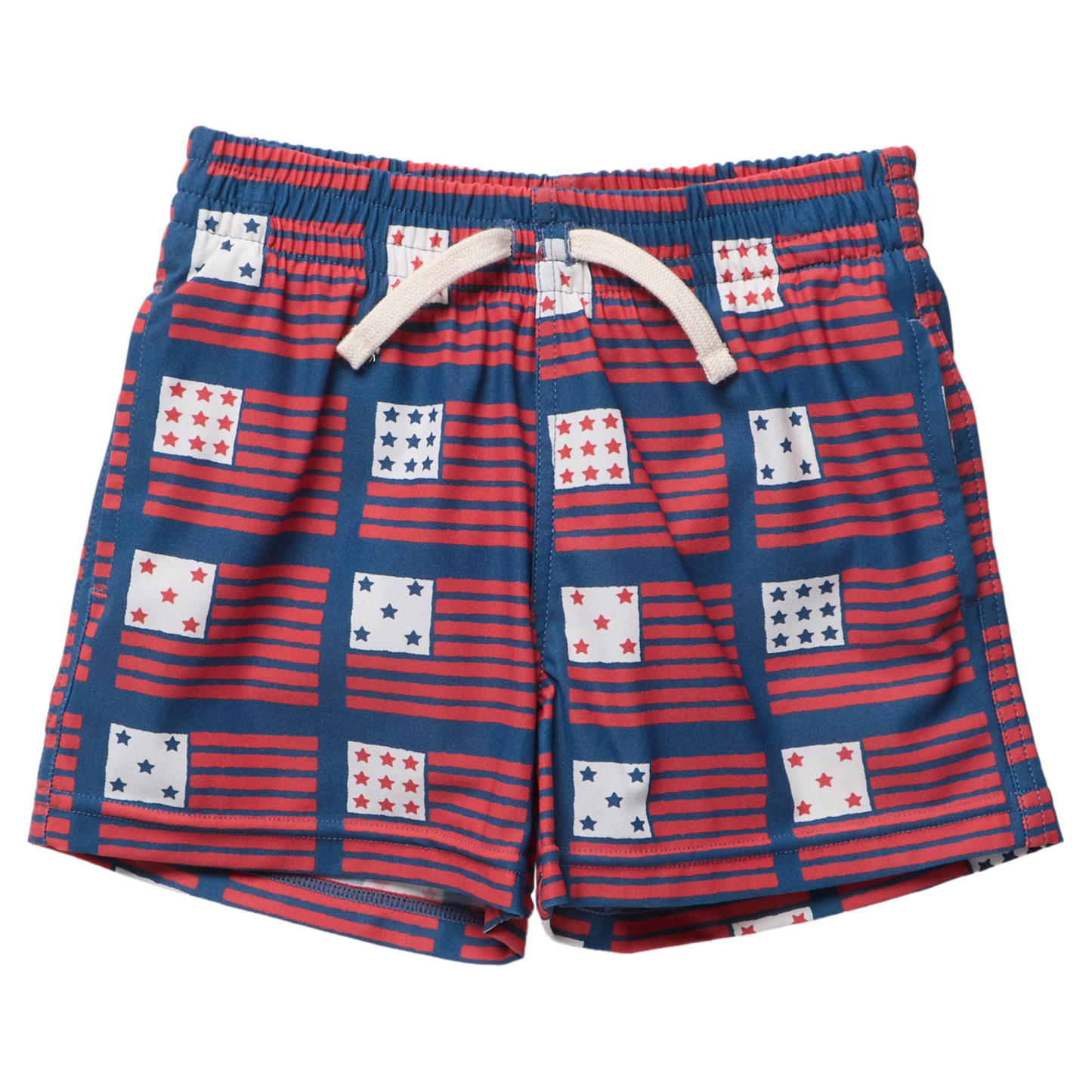 Boys Swim Trunk - Navy Flag