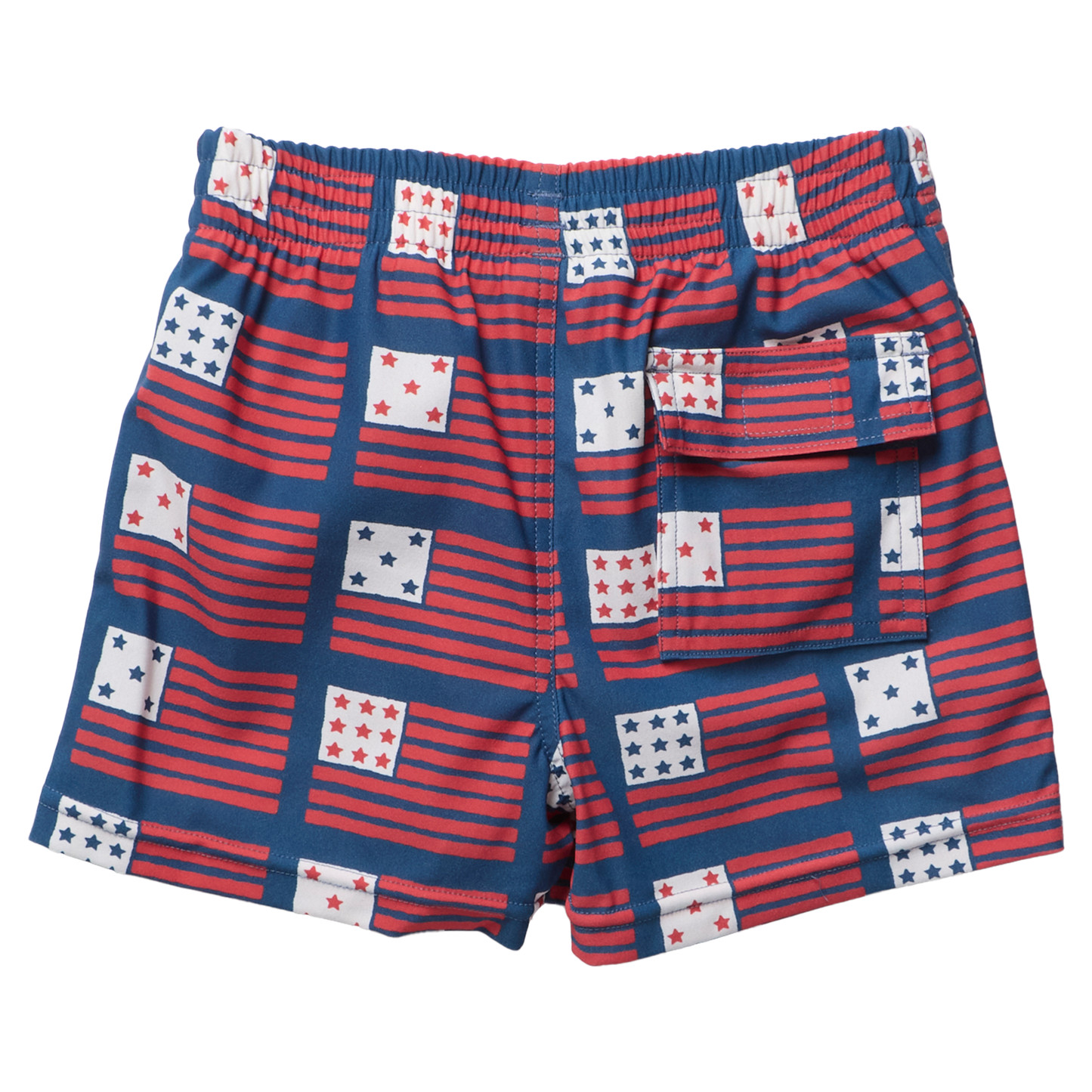 Baby Boys Swim Trunk - Navy Flag