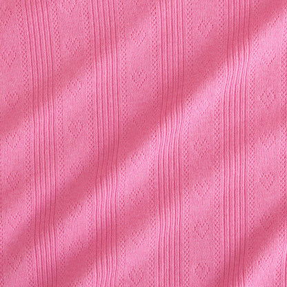 Cruisin' Pink Women's Pointelle Romper