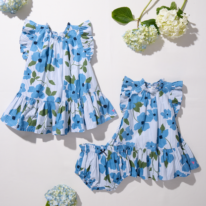 Girls Harper Dress - Hibiscus Floral