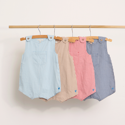Baby Boys Noah Jumper - Light Blue Gingham