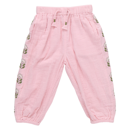 Girls Kiran Pant - Carol Blush