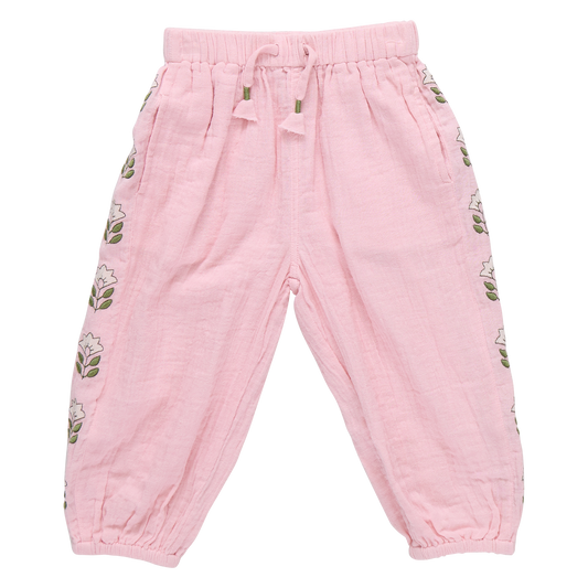 Girls Kiran Pant - Carol Blush