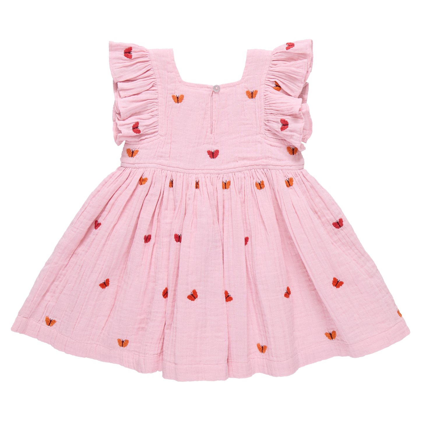 Girls Elsie Dress - Butterfly Embroidery