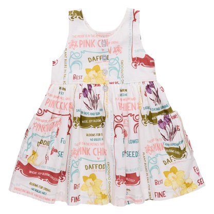 Girls Laura Dress - Flower Seeds