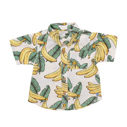 Baby Boys Jack Shirt - Banana Leaves