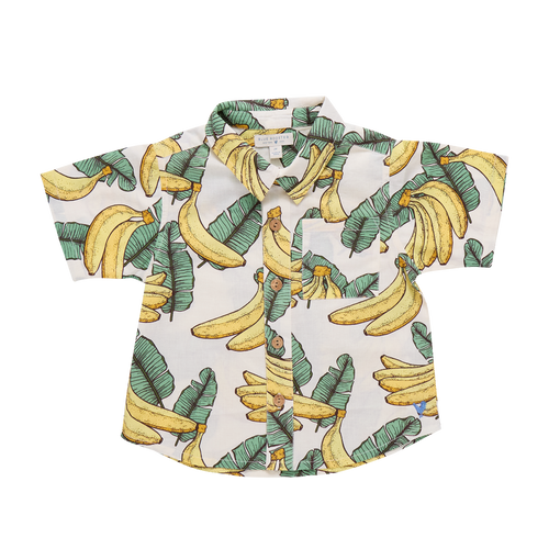 Baby Boys Jack Shirt - Banana Leaves
