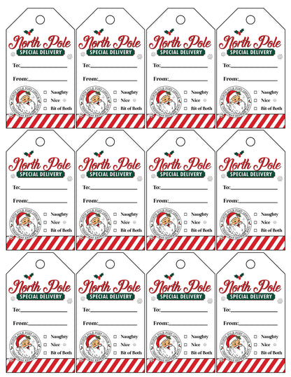 Christmas Gift Tags - Free Digital Download