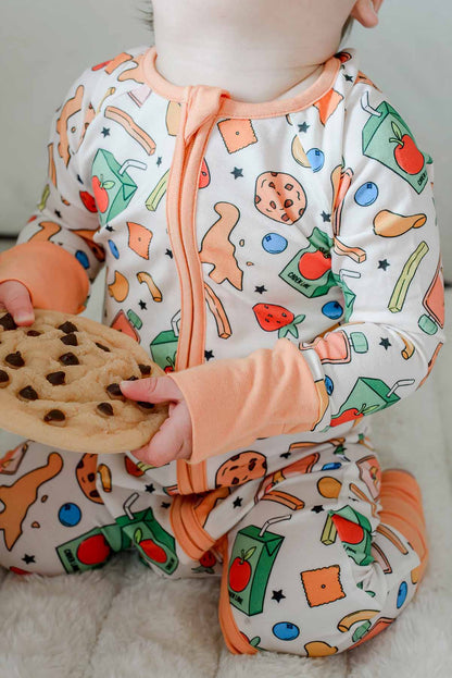 Convertible Bamboo Zip Romper | Snack Attack