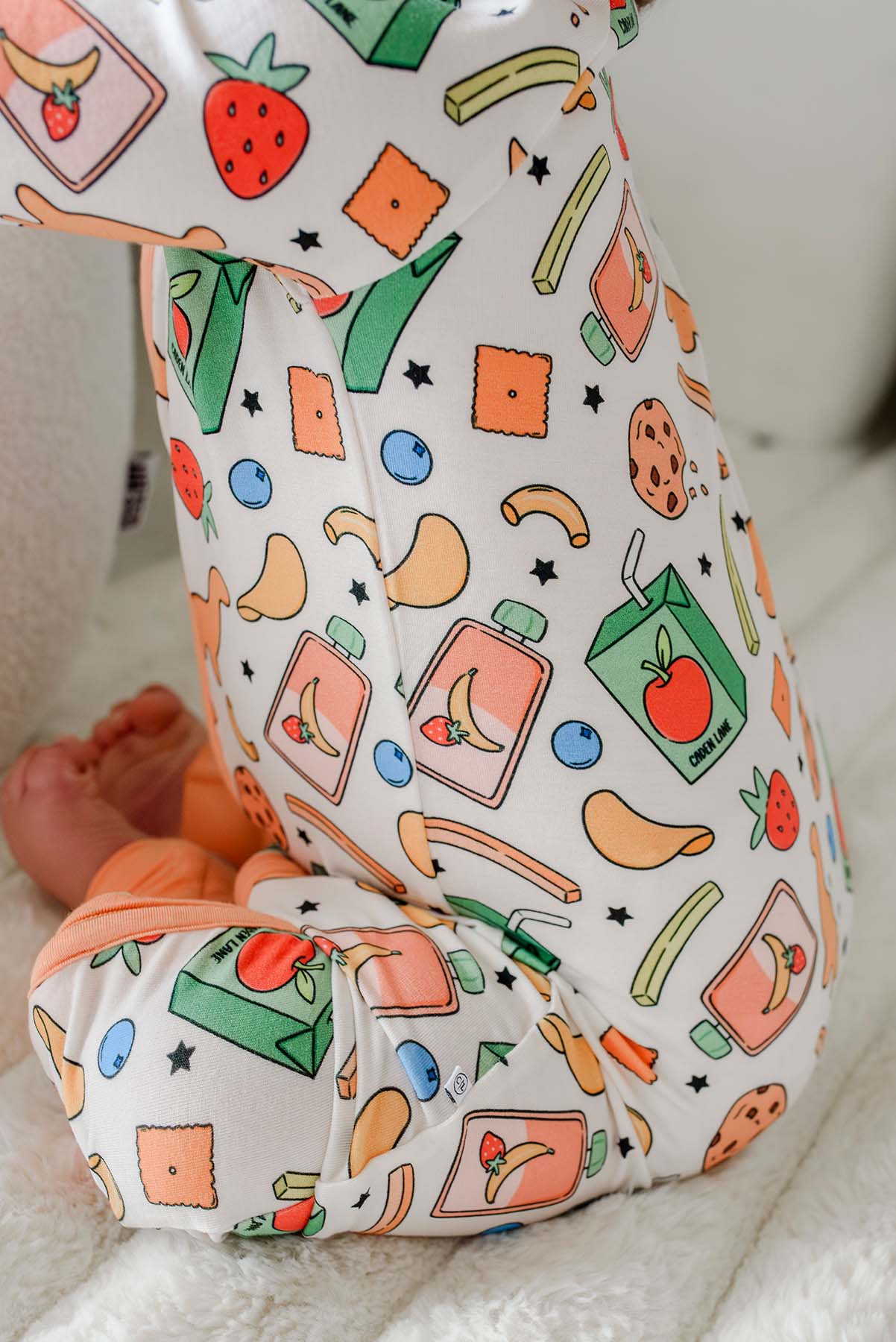 Convertible Bamboo Zip Romper | Snack Attack