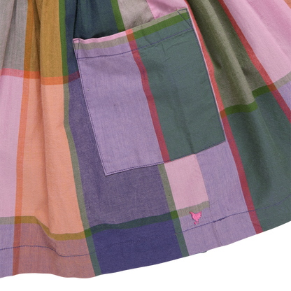 Girls Alyssa Dress - Plaid Madras