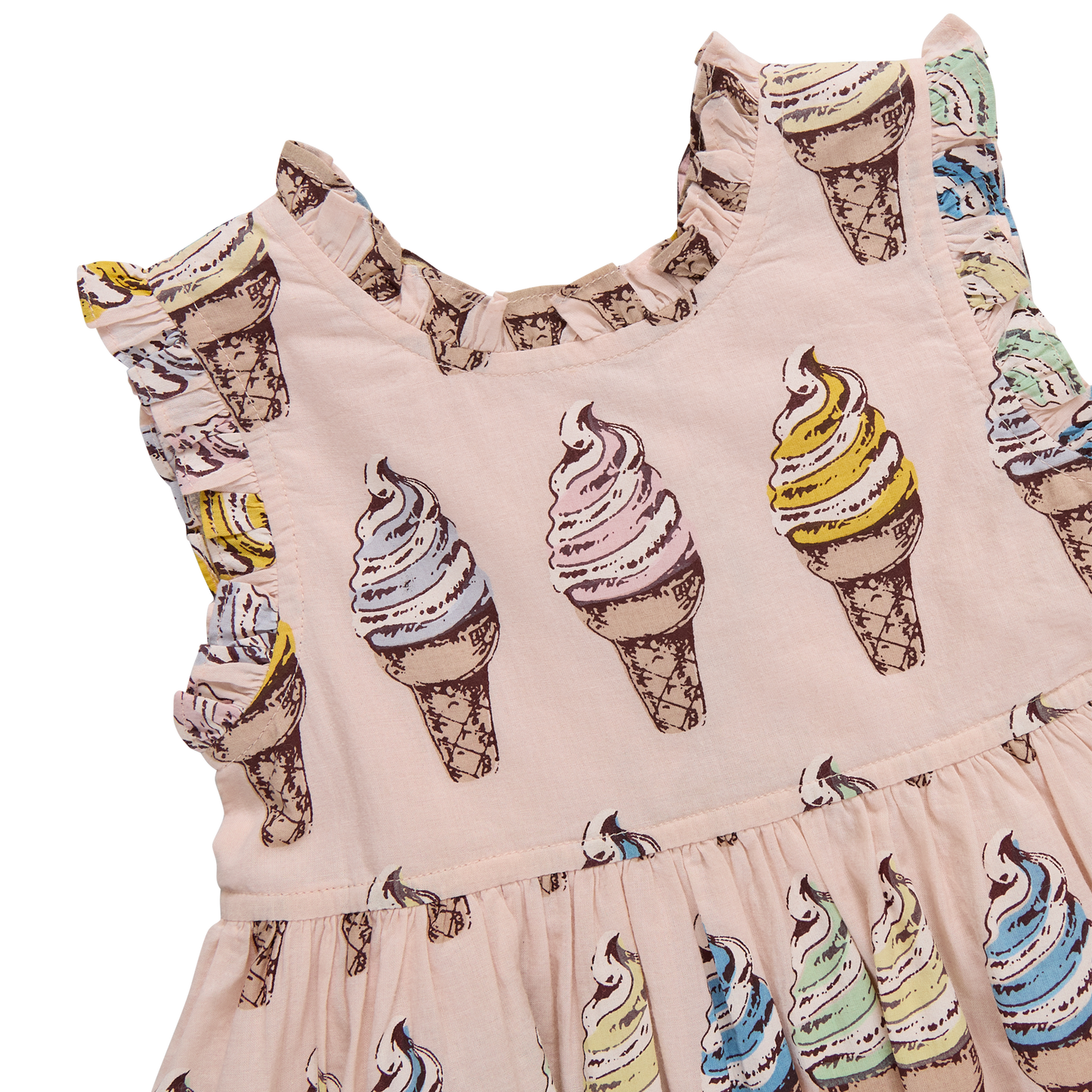 Girls Alyssa Dress - Pink Soft Serve