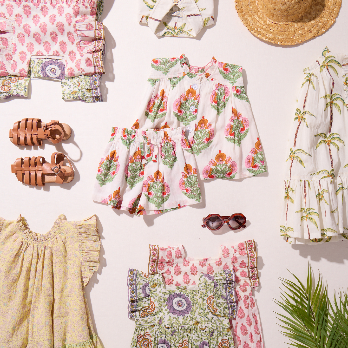 Girls Elsie Dress - Lilac Lisbon Floral