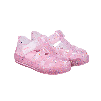 Star Glitter Shoe - Star Multiglitter Rosa